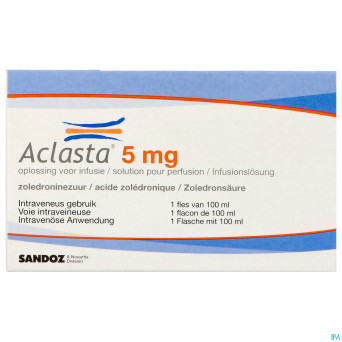 Aclasta sol pr infus 1 fl 100 ml x 5 mg