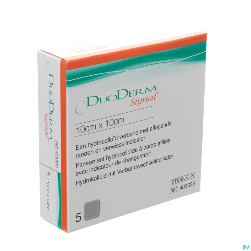 Duoderm signal pans hydro st. transp 10,0x10,0cm 5