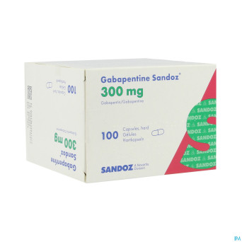 Gabapentine 300 mg sandoz caps 100 x 300 mg