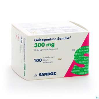Gabapentine 300 mg sandoz caps 100 x 300 mg