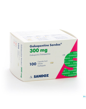 Gabapentine 300 mg sandoz caps 100 x 300 mg