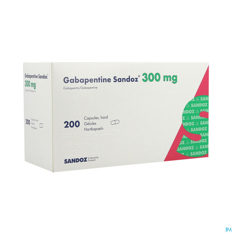 Gabapentine 300 mg sandoz caps 200 x 300 mg