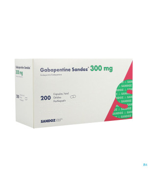 Gabapentine 300 mg sandoz caps 200 x 300 mg
