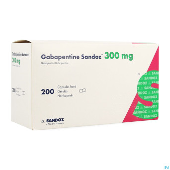 Gabapentine 300 mg sandoz caps 200 x 300 mg
