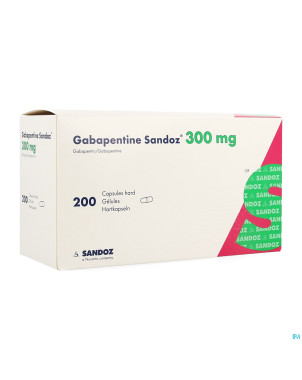 Gabapentine 300 mg sandoz caps 200 x 300 mg