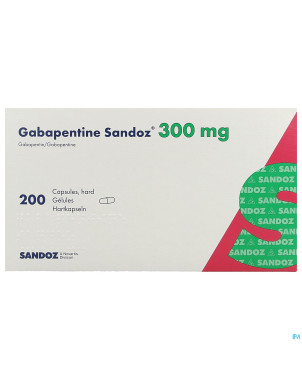 Gabapentine 300 mg sandoz caps 200 x 300 mg