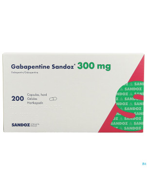 Gabapentine 300 mg sandoz caps 200 x 300 mg