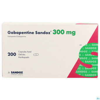 Gabapentine 300 mg sandoz caps 200 x 300 mg