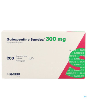Gabapentine 300 mg sandoz caps 200 x 300 mg