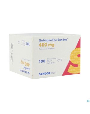 Gabapentine 400 mg sandoz caps 100 x 400 mg