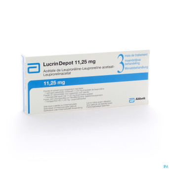 Lucrin depot 11,25mg ser pre rempl inj 11,25mg