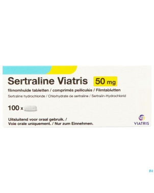 Sertraline viatris 50mg comp 100