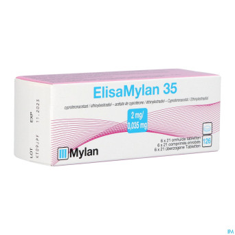 Elisaviatris 35 2mg/0,035mg comp 6x21