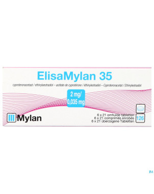 Elisaviatris 35 2mg/0,035mg comp 6x21