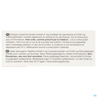 Elisaviatris 35 2mg/0,035mg comp 6x21