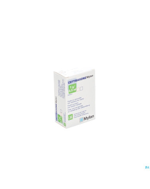 Ceftriaxone mylan fl inj 1 x 1g/3,5ml + solv