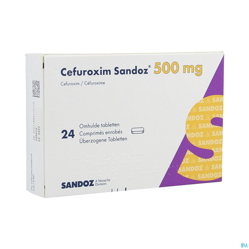 Cefuroxime sandoz 500 mg comp 24