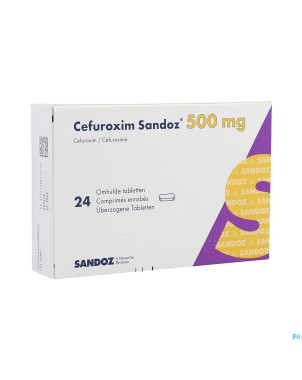 Cefuroxime sandoz 500 mg comp 24