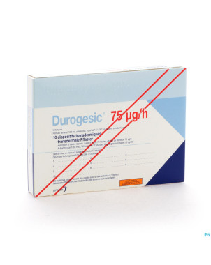 Durogesic pl emp 10x 75mcg/heure/uur