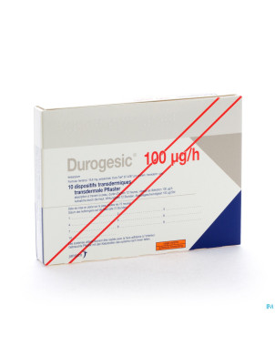 Durogesic pl emp 10x100mcg/heure/uur