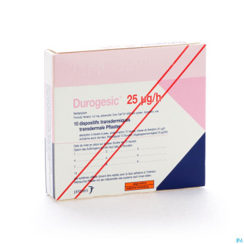 Durogesic pl emp 10x 25mcg/heure/uur