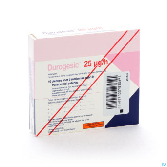 Durogesic pl emp 10x 25mcg/heure/uur