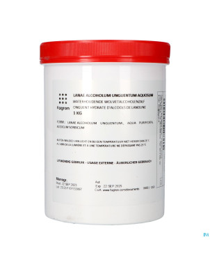 Onguent hydrate alcools de lanoline    1kg fag