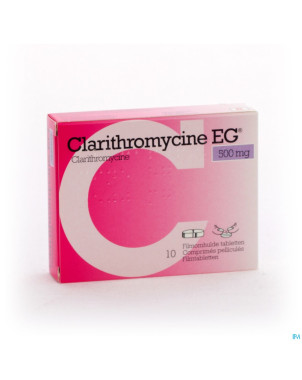 Clarithromycine eg comp 10x500mg