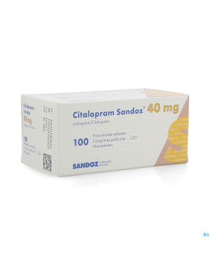 Citalopram sandoz comp 100 x 40 mg