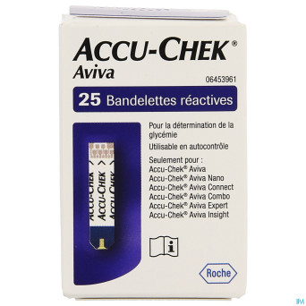 Accu chek aviva bandelette reactive  25 6453961016