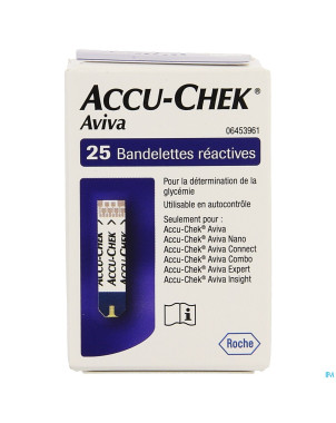 Accu chek aviva bandelette reactive  25 6453961016