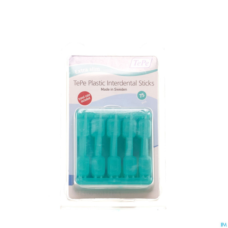Tepe interdental plastic 75 pieces + travel case