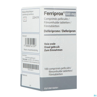 Ferriprox comp 100 x 500 mg