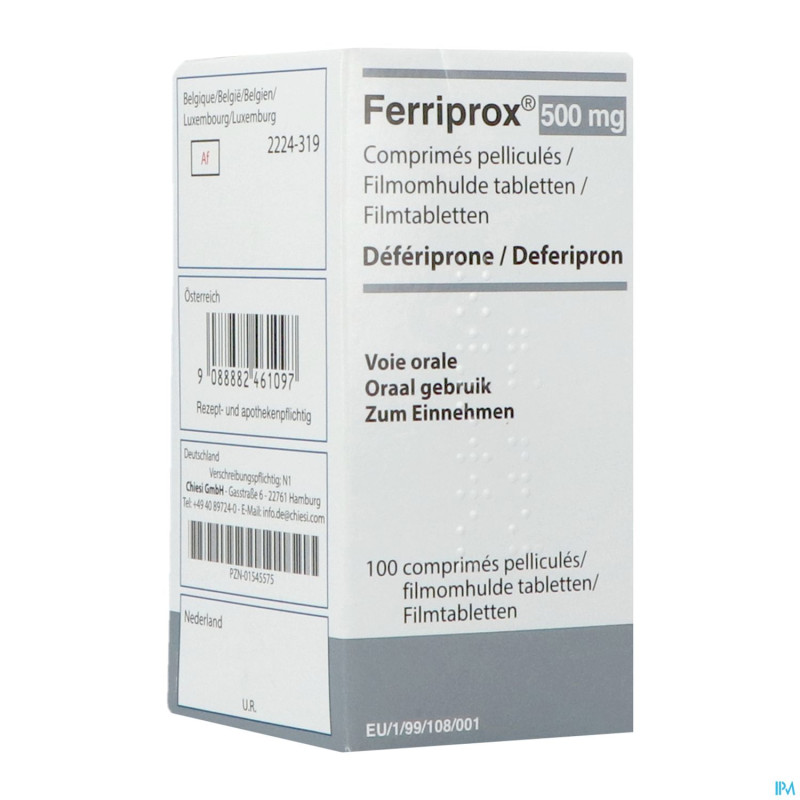 Ferriprox comp 100 x 500 mg