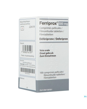 Ferriprox comp 100 x 500 mg