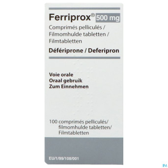 Ferriprox comp 100 x 500 mg