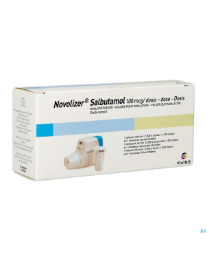 Novolizer salbutamol 100 mcg dos 200