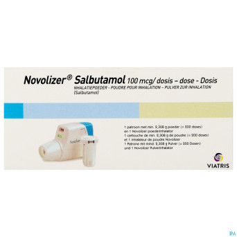 Novolizer salbutamol 100 mcg dos 200