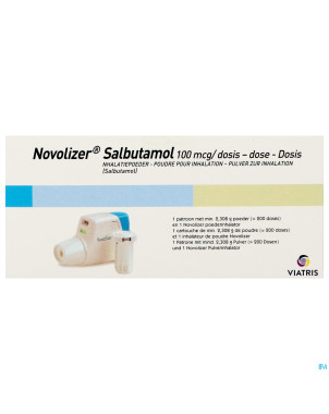Novolizer salbutamol 100 mcg dos 200