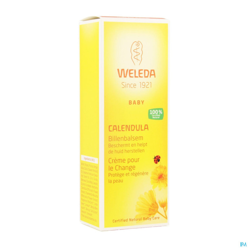 Weleda bebe baume pour le change calendula 75ml