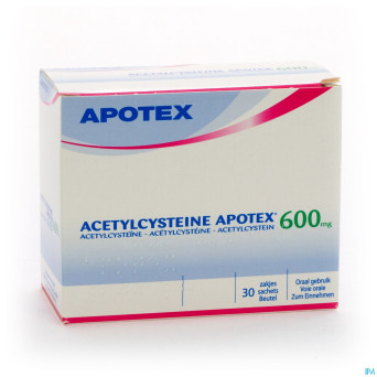 Acetylcysteine apotex sach 30 x 600 mg