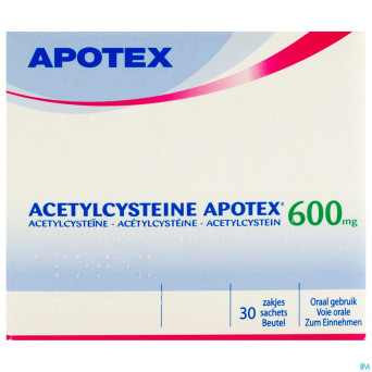 Acetylcysteine apotex sach 30 x 600 mg