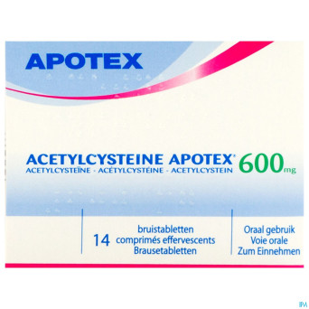 Acetylcysteine apotex comp eff 14 x 600 mg