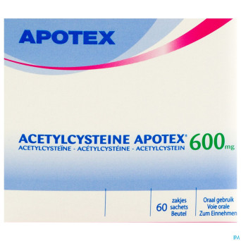 Acetylcysteine apotex sach 60 x 600 mg