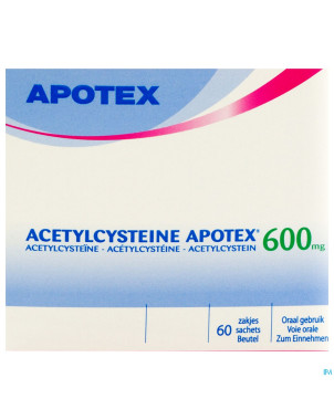 Acetylcysteine apotex sach 60 x 600 mg