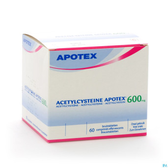 Acetylcysteine apotex comp eff 60 x 600 mg