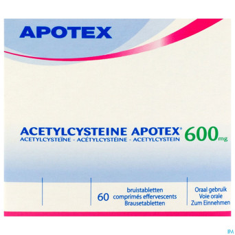 Acetylcysteine apotex comp eff 60 x 600 mg