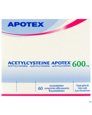 Acetylcysteine apotex comp eff 60 x 600 mg