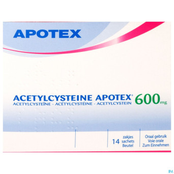 Acetylcysteine apotex sach 14 x 600 mg