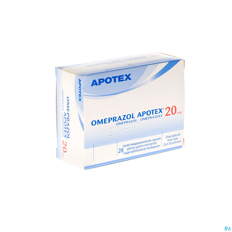 Omeprazol apotex caps  28 x 20 mg